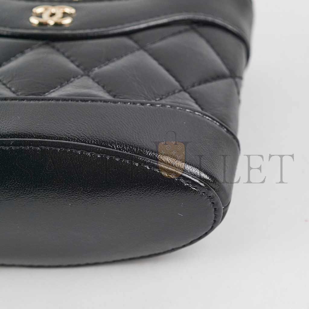 Ch*el master micro 31 24s crossbody bag black ap3924 (13.5*12*6cm)